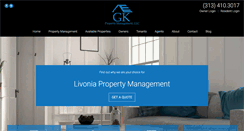 Desktop Screenshot of gkpropertymanagement.net